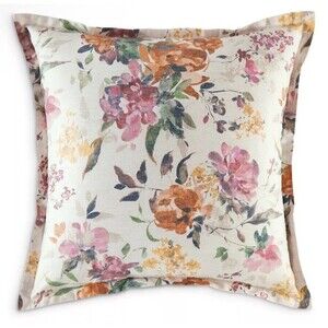 Sky Beige Harper Autumnal Floral Euro ONE Sham 26x26